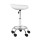Artiss Salon Stool Saddle Swivel Chair, Premium PU Leather, White, Adjustable Height 50-67cm, 360° Rotatable, Comfort