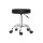 Artiss Black Salon Stool: 360° Swivel, Adjustable Height, PU Leather, Chrome Base - Perfect for Salon & Studio Use