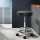 Artiss Black Salon Stool: 360° Swivel, Adjustable Height, PU Leather, Chrome Base - Perfect for Salon & Studio Use