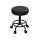 Artiss Salon Stool, PU Leather, Adjustable Height 51.5-68.5cm, Black, Round Swivel Chair with Footrest & Wheels