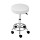 Artiss 2 White Salon Stools - Round Swivel Chair with PU Leather, Chrome Base, 360° Rotation & Adjustable Height