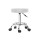 Artiss 2 White Salon Stools - Round Swivel Chair with PU Leather, Chrome Base, 360° Rotation & Adjustable Height