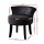 Artiss Vanity Stool, Velvet, Black, 51x51.5x55cm, Abella, Button Tufted Design, High-Density Foam Comfort