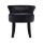 Artiss Vanity Stool, Velvet, Black, 51x51.5x55cm, Abella, Button Tufted Design, High-Density Foam Comfort