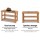 Artiss Bamboo Shoe Rack Bench Seat, Natural, Holds 10 Pairs, 70x28x46cm, Eco-Friendly, Durable, 100kg Capacity