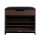 Artiss 3-Tier Shoe Rack Cabinet Bench, Walnut Finish, Holds 15 Pairs, PU Leather Seat, 57x30x53cm, Easy Assembly