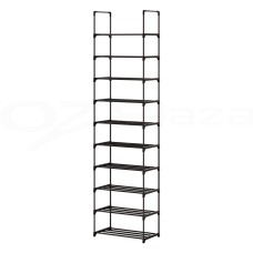 Artiss Dunn Shoe Rack DIY Stackable 10-Tier Black | Metal Frame & Plastic Connectors | Holds 20 Pairs | No Tools Needed Artiss Dunn Shoe Rack DIY Stackable 10-Tier Black | Metal Frame & Plastic Connectors | Holds 20 Pairs | No Tools Needed