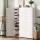 Artiss 15 Cube Shoe Rack Storage Cabinet - Stackable, Eco-Friendly PP Plastic, 124x30x158cm, White, Ventilated Design