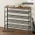 Artiss Bob 5-Tier Shoe Rack, Walnut Finish, Holds 25 Pairs - Sturdy Metal & Particleboard, Easy Assembly, 100x91x93cm