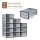 Artiss Set of 12 Stackable Shoe Storage Boxes Black Transparent PP Plastic with Easy-Open Doors and Ventilation
