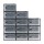 Artiss Set of 12 Stackable Shoe Storage Boxes Black Transparent PP Plastic with Easy-Open Doors and Ventilation