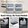 Artiss Set of 12 Stackable Shoe Storage Boxes Black Transparent PP Plastic with Easy-Open Doors and Ventilation
