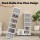 Artiss Foldable 6-Tier Shoe Rack Organiser - Durable PP Plastic, Space-Saving 26x34.5x105cm, Easy Access, White