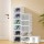 Artiss Foldable 6-Tier Shoe Rack Organiser - Durable PP Plastic, Space-Saving 26x34.5x105cm, Easy Access, White