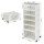 Artiss 6-Tier Foldable Shoe Storage Box White, Holds 12 Pairs, PP Plastic Organiser with Magnetic Doors & Wheels