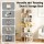 Artiss 7 Tier 360° Rotating Shoe Rack White - Vertical 28 Pair Storage with Anti‑Tip Kit and Wipe‑Clean Surface