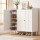 Artiss 8-Tier Shoe Cabinet White with 3 Adjustable Shelves Stores up to 30 Pairs 112x35x100cm and Magnetic Doors