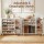 Artiss 8-Tier Shoe Cabinet White with 3 Adjustable Shelves Stores up to 30 Pairs 112x35x100cm and Magnetic Doors