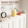 Artiss 8-Tier Shoe Cabinet White with 3 Adjustable Shelves Stores up to 30 Pairs 112x35x100cm and Magnetic Doors