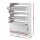 Artiss 24 Pair Shoe Rack Cabinet 120cm White with 3 Flip Up Drawers Adjustable Shelves Melamine Finish