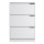 Artiss 24 Pair Shoe Rack Cabinet 120cm White with 3 Flip Up Drawers Adjustable Shelves Melamine Finish