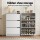 Artiss 24 Pair Shoe Rack Cabinet 120cm White with 3 Flip Up Drawers Adjustable Shelves Melamine Finish