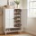 Artiss 6 Tier White Shoe Cabinet 3 Adjustable Shelves Holds Up to 24 Pairs 75x33x115cm Magnetic Doors