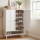 Artiss 6 Tier White Shoe Cabinet 3 Adjustable Shelves Holds Up to 24 Pairs 75x33x115cm Magnetic Doors