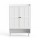 Artiss 6 Tier White Shoe Cabinet 3 Adjustable Shelves Holds Up to 24 Pairs 75x33x115cm Magnetic Doors