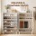 Artiss 6 Tier White Shoe Cabinet 3 Adjustable Shelves Holds Up to 24 Pairs 75x33x115cm Magnetic Doors