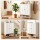 Artiss 6 Tier White Shoe Cabinet 3 Adjustable Shelves Holds Up to 24 Pairs 75x33x115cm Magnetic Doors