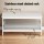 Artiss Kubota Bamboo Shoe Rack Cabinet Bench, White - Stylish 2-Tier Storage for 10 Pairs, Easy Assembly, 107x33.5x50cm