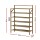 Artiss Eve 6-Tier Foldable Shoe Rack - Holds 18 Pairs, Bamboo & MDF, Space-Saving Design, Easy Assembly, 1-Year Warranty