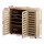 Artiss Alster Shoe Rack Cabinet - Adjustable 30 Pair Storage, Ventilated Doors, Anti-Tip Safety, Pine Finish
