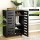 Artiss Shoe Rack Storage Cabinet 5-Tier Black, 20 Pairs, Engineered Wood, Adjustable Shelves, 86x60x33cm, Slatted Doors