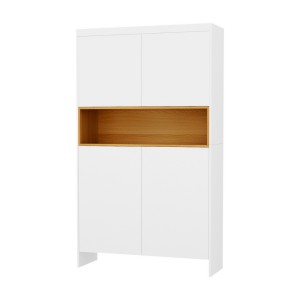 Artiss 9-Tier Shoe Rack Storage Cabinet White, Adjustable Shelves, Push-to-Open, Holds 40 Pairs, 100.5x35x180cm