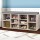 Artiss 2-in-1 Pine Shoe Rack Cabinet with Fabric Seat, 10 Compartments, 120kg Capacity, 102x30x48cm, Easy Assembly
