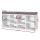 Artiss Shoe Rack Storage Cabinet Bench, Particle Board, White/Grey, 102x30x48cm, 10 Compartments, Cushioned Seat
