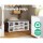 Artiss Shoe Rack Storage Cabinet Bench, Particle Board, White/Grey, 102x30x48cm, 10 Compartments, Cushioned Seat