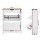 Artiss Shoe Rack Cabinet, Particle Board, White, 78x23.5x102.5cm, Modern Design, 16 Pairs Storage, Adjustable Shelves