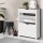 Artiss Shoe Rack Cabinet, Particle Board, White, 78x23.5x102.5cm, Modern Design, 16 Pairs Storage, Adjustable Shelves