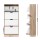 Artiss 4-Tier Shoe Rack Cabinet, White, Holds 60 Pairs - Durable Particle Board, Adjustable Shelves, Modern Design