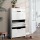 Artiss Shoe Rack Cabinet 24 Pairs White Luna, High Gloss Front, Adjustable Shelves, 3 Compartments, Top Drawer, 126cm