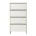Artiss 8-Tier Narrow Shoe Cabinet White and Pine 80 x 35 x 154 cm Slim Hallway Storage Unit 4 Flip Doors