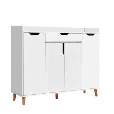 Artiss Adjustable White Shoe Rack Cabinet - Organise Up to 26 Pairs with Ease and Style, Premium Build