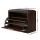 Artiss Kyla Walnut Shoe Rack Cabinet Bench, 2-in-1 Storage for 15 Pairs, Stylish PU Leather Seat, Easy Assembly
