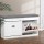 Artiss White Shoe Rack Cabinet Bench, E1 MDF, Adjustable Shelves, Fits 12 Pairs, 104x24x48cm, 1-Year Warranty