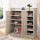 Artiss Shoe Rack Cabinet for 21 Pairs, Adjustable Shelves, Pine Clair, Silver Handles, 80x30x90cm, Contemporary Design