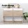 Artiss Shoe Rack Cabinet - White, Pine, Adjustable Shelves, Holds 36 Pairs, 4 Compartments, 2 Drawers, 119.5cm x