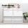 Artiss Shoe Rack Cabinet for 36 Pairs - Adjustable Shelves, White, E1 Particle Board, 119.5x29x91cm, Contemporary Design